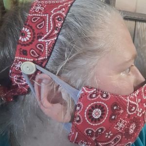 Reversible Headband and Mask set